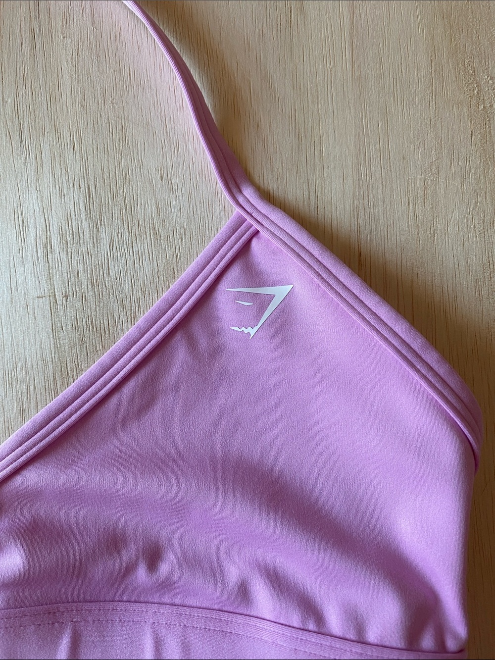 Gymshark Light Pink Halter Minimal Sports Bra - Picture 2 of 6